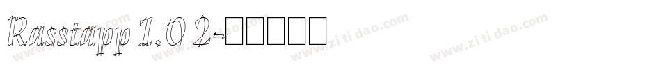 Rasstapp 1.0 2字体转换